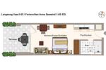 Grundriss (Angaben ohne Gewähr) - Apartmentvilla Anna See 1-05 - Top-Hundeurlaub