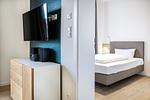 Schlafzimmer mit Doppelbett - Krusespeicher 4-55 - Top-Hundeurlaub