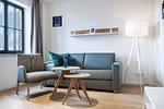 Wohn-Essbereich mit Couch - Krusespeicher 5-60 - Top-Hundeurlaub