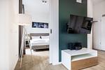 Wohn-Essbereich mit Couch - Krusespeicher 6-70 - Top-Hundeurlaub