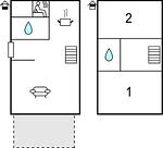 Grundriss - Ferienhaus Störtebekers Koje Olpenitz - Top-Hundeurlaub