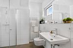 Badezimmer - Ferienwohnung Art and Soul Penthouse, App. 27 Olpenitz - Top-Hundeurlaub
