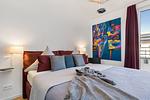 Schlafzimmer - Ferienwohnung Art and Soul Penthouse, App. 27 Olpenitz - Top-Hundeurlaub