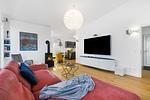 Wohnzimmer - Ferienwohnung Art and Soul Penthouse, App. 27 Olpenitz - Top-Hundeurlaub