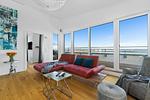 Wohnzimmer - Ferienwohnung Art and Soul Penthouse, App. 27 Olpenitz - Top-Hundeurlaub