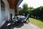 Terrasse - Ferienhaus "Nordseebrise" Tegeler Plate 26 - Top-Hundeurlaub