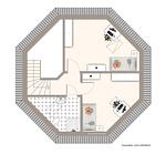 Grundriss - Ferienhaus  Achteck am Deich, Graureiherweg 4a - Top-Hundeurlaub