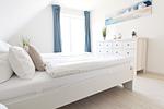 Schlafzimmer - Ferienhaus Ostseetraum Langholz - Top-Hundeurlaub