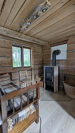 Gemütliche Blockhütte mit Sauna  - Top-Hundeurlaub