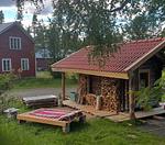 Gemütliche Blockhütte mit Sauna  - Top-Hundeurlaub