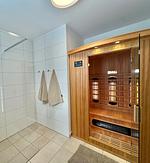 Sauna - Ferienhaus Weidefelderstrandhaus Olpenitz - Top-Hundeurlaub