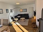 Wohnzimmer - Ferienhaus Weidefelderstrandhaus Olpenitz - Top-Hundeurlaub