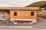 Fassade / Eingang - Wellness Ferienhaus “Lotus I” - Top-Hundeurlaub