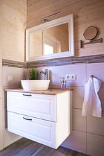 Badezimmer - Ferienhaus Kleine Auszeit - Top-Hundeurlaub