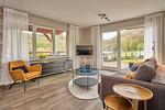 Wohnzimmer - Ferienwohnung Mila EG - Top-Hundeurlaub