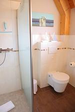 Badezimmer - Ferienhaus Mellumplate 32 - Top-Hundeurlaub