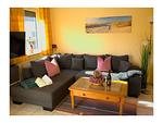 Wohnzimmer - Ferienhaus Achtkanthus Achtern Diek - Top-Hundeurlaub