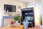 Wohnzimmer - Ferienhaus Strandkorb - Top-Hundeurlaub