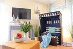 Wohnzimmer - Ferienhaus Strandkorb - Top-Hundeurlaub