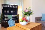 Wohnzimmer - Ferienhaus Strandkorb - Top-Hundeurlaub