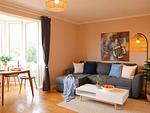 Wohnzimmer - Ferienwohnung Watt´n Ruh - Top-Hundeurlaub