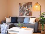 Wohnzimmer - Ferienwohnung Watt´n Ruh - Top-Hundeurlaub
