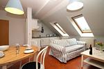 Wohnzimmer - Appartementhaus Villa Sanssouci Fewo 2 "Kaptain's Kiek" - Top-Hundeurlaub