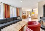Wohnzimmer - Ferienhaus Meinholdstraße 46/2 mit 5 Schlafzimmern, Privater Sauna, Kamin, ca. 500m vom Strand - Top-Hundeurlaub