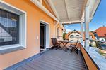 Terrasse - Küstenhaus Koserow "UnserUsedom" Ferienhaus ca.250m vom Ostseestrand mit 7 Schlafzimmern, Sauna und Kamin - Top-Hundeurlaub