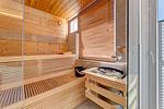 Sauna - Ferienhaus Sanddornweg ca.400m vom Meer mit 6 Schlafzimmern, Sauna und Kamin - Top-Hundeurlaub