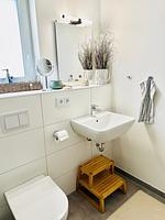 Badezimmer - Ferienwohnung Nordlicht Olpenitz - Top-Hundeurlaub