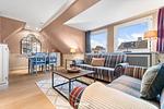 Wohnzimmer - Ferienwohnung Strandflieder Archsum Sylt - Top-Hundeurlaub