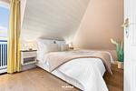 Schlafzimmer - Ferienwohnung Strandflieder Archsum Sylt - Top-Hundeurlaub