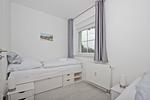 Schlafzimmer - FeWo 01 MEERglück: Terrasse - Top-Hundeurlaub