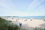 Strand - FeWo 01 MEERglück: Terrasse - Top-Hundeurlaub