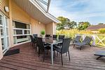 Blick zur Terrasse - Ferienhaus 25 - Top-Hundeurlaub