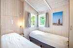 2. Schlafzimmer mit 2 Einzelbetten - Ferienhaus 14 - Top-Hundeurlaub