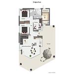 Grundriss - Ferienhaus 14 - Top-Hundeurlaub
