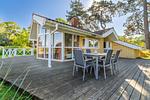 Blick zur Terrasse - Ferienhaus 18 - Top-Hundeurlaub