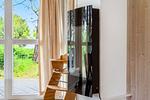 Wohnzimmer mit Kamin - Ferienhaus 19 - Top-Hundeurlaub