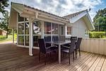 Blick zur Terrasse - Ferienhaus 19 - Top-Hundeurlaub