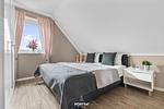 Schlafzimmer - Ferienwohnung Deichkieker am Seedeich St. Peter-Ording - Top-Hundeurlaub