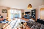 Ferienwohnung Mia, 1.OG Wohnzimmer - Ferienwohnung Mia, 1. OG - Top-Hundeurlaub