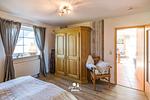Ferienwohnung Mia, 1.OG Schlafzimmer - Ferienwohnung Mia, 1. OG - Top-Hundeurlaub