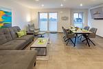 Wohnzimmer - Oase am Siel 4 - Top-Hundeurlaub