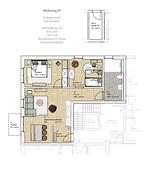 Grundriss - Suite 1 mit Terrasse - Top-Hundeurlaub