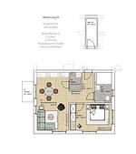 Grundriss - Suite 3 mit Terrasse - Top-Hundeurlaub