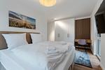 Schlafzimmer - Luxus Suite 5 mit Sauna und Balkon - Top-Hundeurlaub