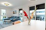 Wohnzimmer - Suite 6 mit Meerblick - Top-Hundeurlaub