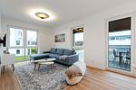 Wohnzimmer - Suite 6 mit Meerblick - Top-Hundeurlaub